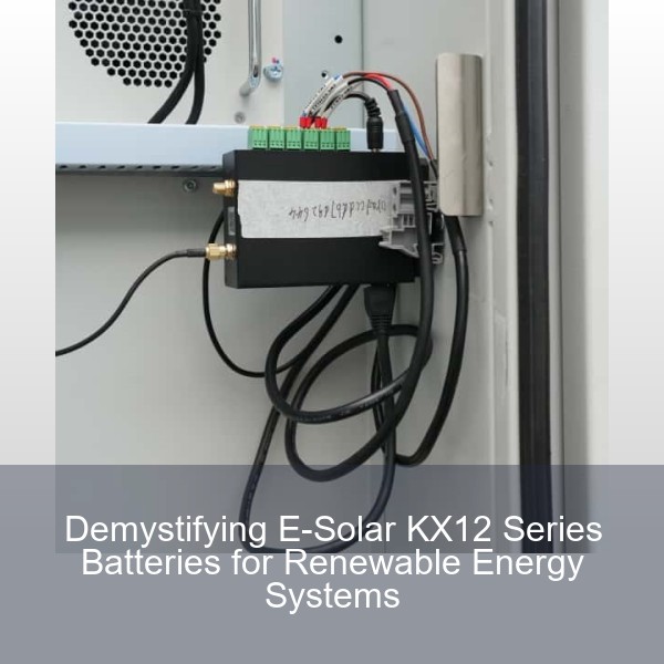 Demystifying E-Solar KX12 Series Batteries for Renewable Energy Systems